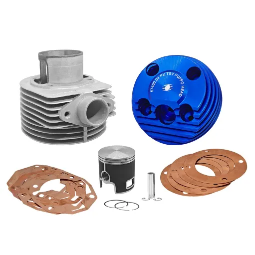MF9282 Cilindro Parmakit TSV VESPA PX 125 150 DM 63 Testa Puffo 177 Alluminio