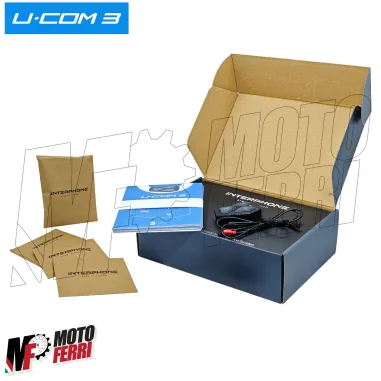 Interfono Cellularline UCom 3 Casco Moto Scooter Bluetooth 5.1 GPS MP3