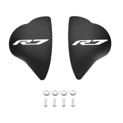MF9286 Tappi Coperchi Specchietti CNC Nero Yamaha YZF-R7 da 2021 a 2025