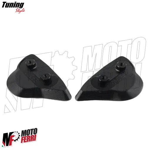 MF9286 Tappi Coperchi Specchietti CNC Nero Yamaha YZF-R7 da 2021 a 2025