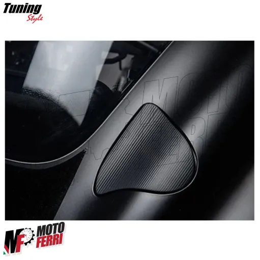 MF9287 Tappi Coperchi Specchietti CNC Nero Yamaha YZF-R1 da 2020 a 2025