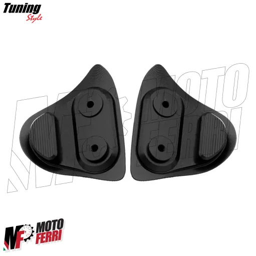 MF9287 Tappi Coperchi Specchietti CNC Nero Yamaha YZF-R1 da 2020 a 2025