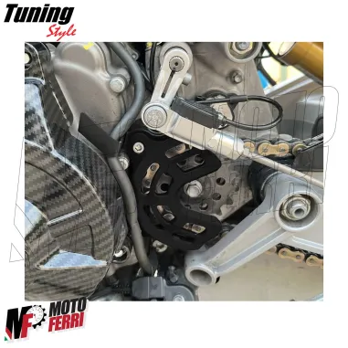 MF9297 Protezione Catena Pignone Aprilia RS 660 da 2020 a 2025 Alluminio Nero