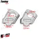 MF3444 Kit Riser 40mm Rialzo Manubrio 22mm Argento Alluminio CNC Universale Moto