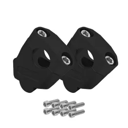 MF3444 Kit Riser 40mm Rialzo Manubrio 22mm Nero Alluminio CNC Universale Moto