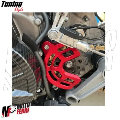 MF9297 Protezione Catena Pignone Aprilia RS 660 da 2020 a 2025 Alluminio Rosso