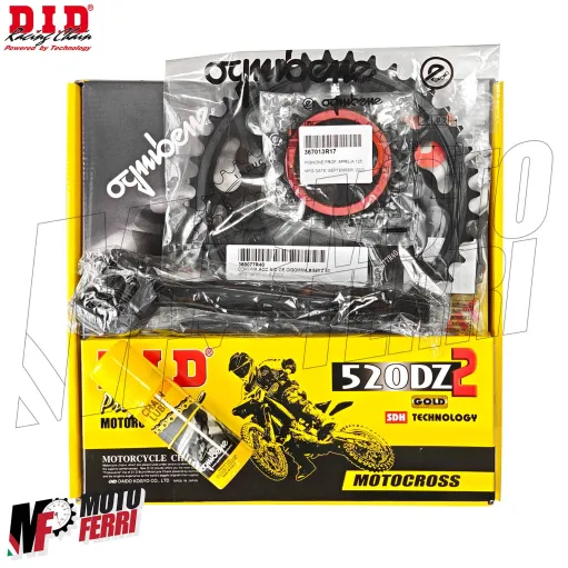 MF9309 Kit Trasmissione DID Aprilia RS 125 Corona 40 Pignone 17 dal 2006 al 2011