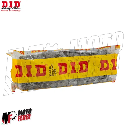 MF9311 Catena Trasmissione DID Passo 428 D 140 Maglie Grigio a Clip RJ Moto