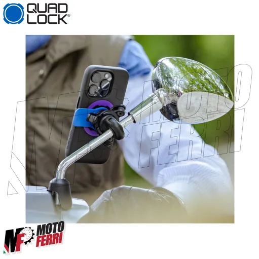 MF9317 QUAD LOCK Supporto Specchietto Retrovisore Moto Telefono Smartphone