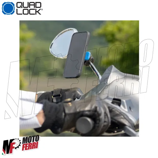 MF9317 QUAD LOCK Supporto Specchietto Retrovisore Moto Telefono Smartphone
