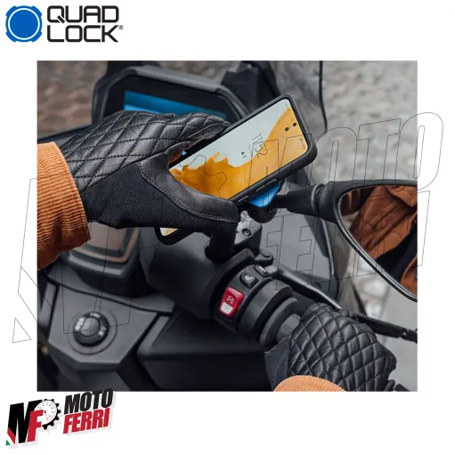 MF9317 QUAD LOCK Supporto Specchietto Retrovisore Moto Telefono Smartphone