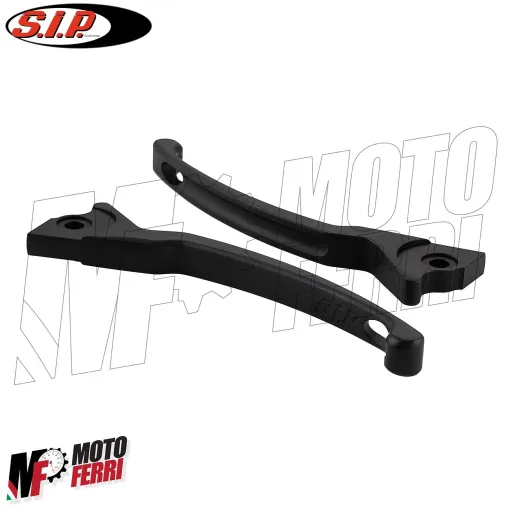 MF1976 Coppia Leve Freno Nero Opaco CNC SIP VESPA 125 200 250 300 GT GTS GTV