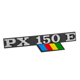 Targhetta Laterale Cofano Scritta Stemma Vespa PX 150 E ARCOBALENO PX150E