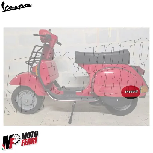 Targhetta Laterale Cofano Scritta Stemma Piaggio Vespa 150 PX P150X