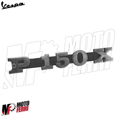 Targhetta Laterale Cofano Scritta Stemma Piaggio Vespa 150 PX P150X