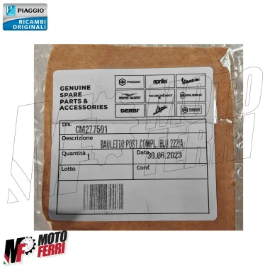 MF9325 Bauletto 37 Litri Blu Midnight Originale Piaggio Medley 125 150 da 2016 a 2019