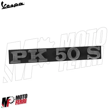 Targhetta Laterale Cofano Scritta Stemma Piaggio Vespa 50 PK S PK50S