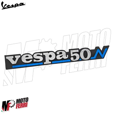 Targhetta Laterale Cofano Scritta Stemma per Piaggio Vespa 50 PK N