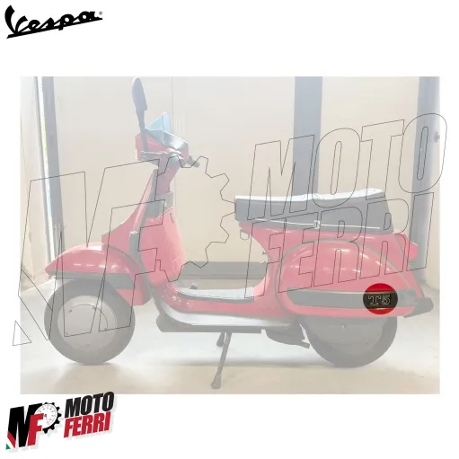 Targhetta Laterale Cofano Scritta Stemma per Piaggio Vespa 125 PX T5
