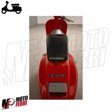 Targhetta Telaio Posteriore Scritta Stemma per Vespa 50 Special