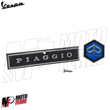 Targhetta + Scudetto Copristerzo Stemma per Piaggio VESPA PX PE 125 150 200