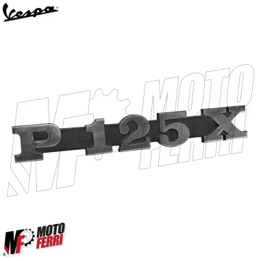 Targhetta Laterale Cofano Scritta Stemma Piaggio Vespa 125 PX P125X