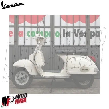 Targhetta Adesiva Resinata Cofano Laterale Piaggio Vespa 150 PX Freno A Disco