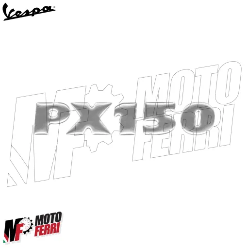 Targhetta Adesiva Resinata Cofano Laterale Piaggio Vespa 150 PX Freno A Disco