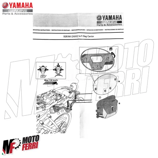 MF9328 Telaietto Supporto Borse Laterale Destro Yamaha XSR 700 da 2016 a 2024
