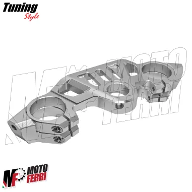 MF8876 Piastra Sterzo Racing Aprilia RS660 2021 2022 2023 2024 CNC Argento
