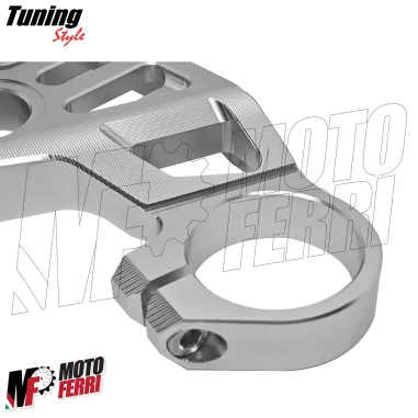 MF8876 Piastra Sterzo Racing Aprilia RS660 2021 2022 2023 2024 CNC Argento