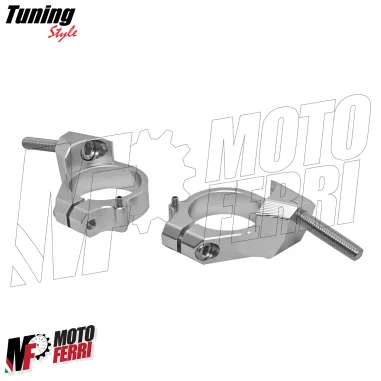 MF8876 Piastra Sterzo Racing Aprilia RS660 2021 2022 2023 2024 CNC Argento