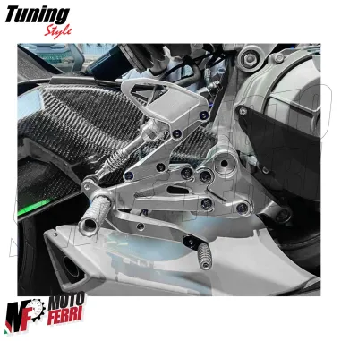 MF8887 Kit Pedane Arretrate Regolabili CNC Aprilia 660 RS / Tuono da 2020 a 2025