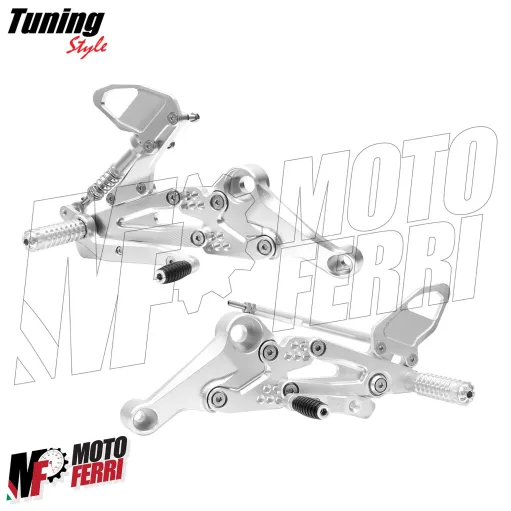 MF8887 Kit Pedane Arretrate Regolabili CNC Aprilia 660 RS / Tuono da 2020 a 2025