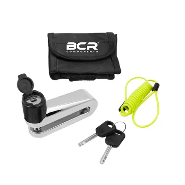 MF9330 Bloccadisco Blocca Disco BCR Antifurto Cromato 10 mm + Cavo Moto Scooter