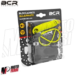 MF9331 Bloccadisco Blocca Disco Sonoro BCR Nero 5.5 mm + Cavo Moto Scooter 2