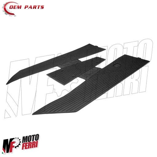MF2508 Tappetino Pedana Piaggio Vespa 50 125 PX XL RUSH N V FL FL2 HP Gomma Nero