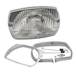 MF0096 Faro Fanale Anteriore SIEM Vespa 50 SPECIAL + Cornice Supporto Motore