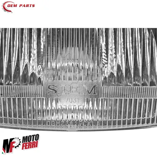 MF0096 Faro Fanale Anteriore SIEM Vespa 50 SPECIAL + Cornice Supporto Motore