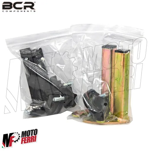 MF4795 Coppia Cavalletti Moto Alzamoto Anteriore Cono Posteriore a Forchetta BCR