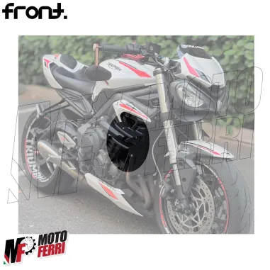 MF8885 Spoiler Downforce Laterale Doppie Ali by FRONT Triumph Street Triple 660 S 2020 2021 2022