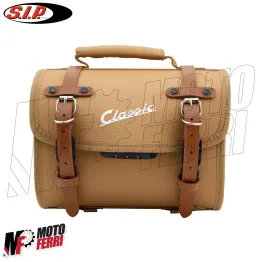 MF4990 Borsa SIP Classic Valigia Marrone Beige 10 Lt Portapacchi Universale Vespa 2