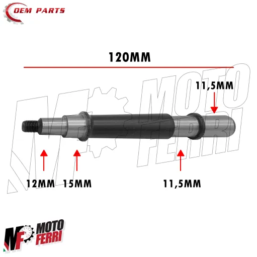 Perno Ingranaggio Albero Multiplo per Piaggio Vespa 125 150 SUPER GT