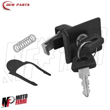 MF9376 Serratura Bauletto Portaoggetti Nera Piaggio Vespa 50 125 PK XL