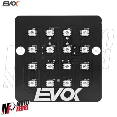 MF9382 Fanale Stop Posteriore Vespa PK S 50 125 Iron Led piastra by Evok