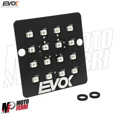 MF9382 Fanale Stop Posteriore Vespa PK S 50 125 Iron Led piastra by Evok