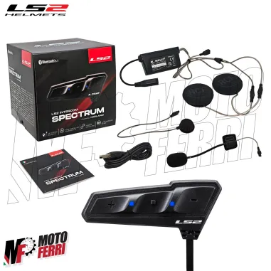 MF9385 Interfono Casco Bluetooth LS2 Intercom Spectrum Advant X Pioneer Vector