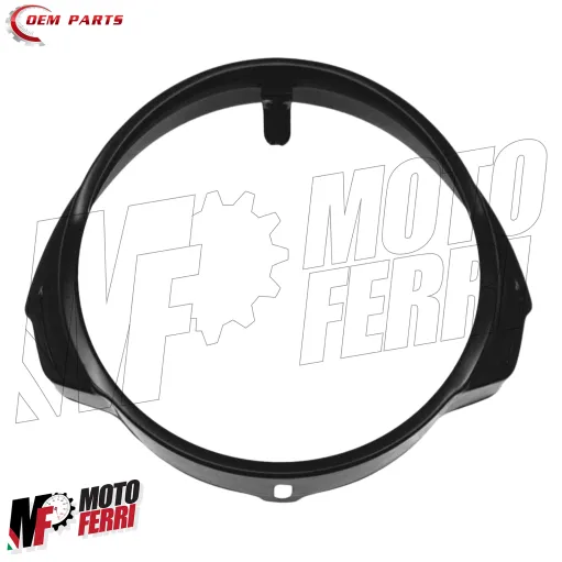 MF9431 Cornice Ghiera Faro Anteriore Nera Vespa PX PE 125 150 200 PRIMA SERIE