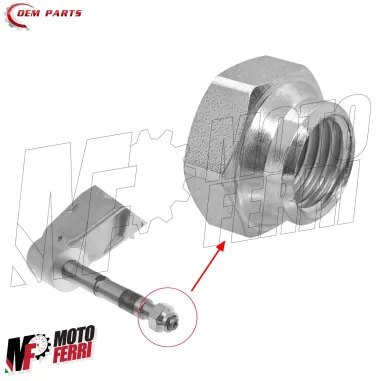 MF9457 Dado M12X1,5 Tamburo Ruota Anteriore Vespa PX PE 125 150 200 PRIMA SERIE