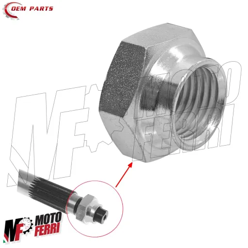 MF9458 Dado M14X1,5 Tamburo Ruota Anteriore Piaggio APE MP P 501 601 TM 602 703